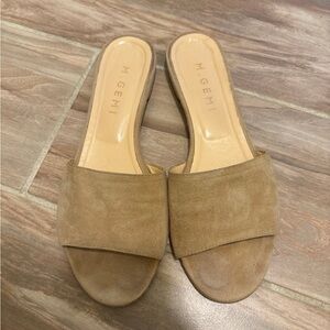M. Gemi Suede Merenda Slide Sandals